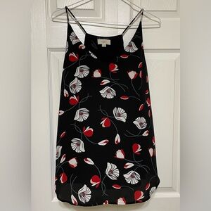 LOFT Black and White Sleeveless Tank Top